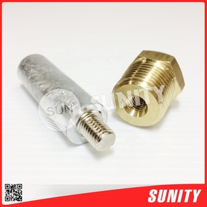แท่งสังกะสีบริสุทธิ์สูง TAIWAN SUNITY อะไหล่เรือ 16มม.*50มม.*M8+1/2" ปลั๊กทองเหลืองสำหรับขั้วแอโนดแบบแท่ง สำหรับเครื่องยนต์ยามาฮ่ารุ่นใหม่ - Product Image 3