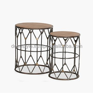 โต๊ะข้างอุตสาหกรรมที่ซ้อนกัน - Product Image 1