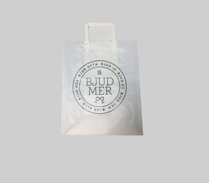 white tri fold plastic bags made in Vietnam - Product Image 1