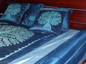 Funda de cama Blue Silk Sari Tree Of Life - Product Image 3