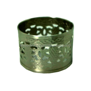 Qualité supérieure Taille personnalisée Cristal Diamant Aluminium Rond de serviette Forme ronde Rond de serviette pour les mariages - Product Image 5