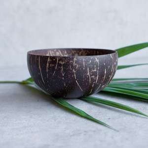 ชามมะพร้าวธรรมชาติสำหรับสลัด ราคาสุดคุ้ม ชามเปลือกมะพร้าวสีน้ำตาล จำหน่ายจำนวนมาก - Product Image 5