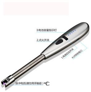 JL-877 Usine chinoise Nouveau type Briquet à bougie USB Briquet à arc coupe-vent pour allumage <span class=keywords><strong>de</strong></span> bougie - Product Image 6