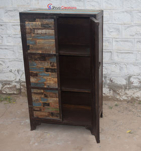 Mueble de Madera y Hierro de Estilo Antiguo Recreato, Venta al por Mayor para Interiores, Sala de Estar, Hotel, Almacenamiento Industrial Reciclado - Product Image 4