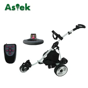 Astek 12V DC遥控电动高尔夫球车，带LED数字显示手柄