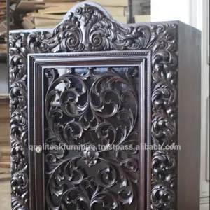 Antiguo mano tallada de madera cajas para joyería - Product Image 1