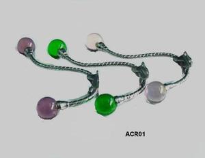 Ganchos de metal de alta calidad con perilla de vidrio también disponibles perillas de hueso y perillas de cerámica colgador de abrigos ganchos de pared hogar - Product Image 2