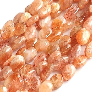 สร้อยคอลูกปัดหินรูปวงรีลายพระอาทิตย์ที่มีคุณภาพสูงเครื่องรางคริสตัลสำหรับทำเครื่องประดับสร้อยคอคริสตัลผู้หญิงขายส่ง - Product Image 1