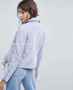 New Trendy Thời Trang Bán Buôn Tùy Chỉnh Punk Studded Xe Máy Da Chính Hãng Áo Khoác - Product Image 3