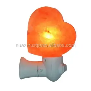 himalayan natural crystal salt lamp cylinder shape, Flower USB Himalayan Crystal Rock Salt Lamp Air Purifier Night Light