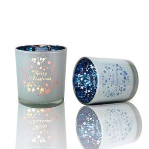 Vente en gros grand récipient à bougie vide personnalisé pot en verre noir mat avec forme ronde gaufrée option d'impression cadeau OEM - Product Image 3