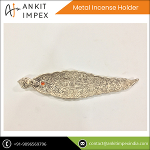 Elephant Leaf Shaped Metal <b>Incense</b> <b>Sticks</b> <b>Holder</b> in Bulk - Product Image 2