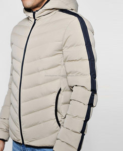 Chaqueta Acolchada con Capucha para Hombre, Nueva, de Invierno, con Bloques de Color, Ultraligera, de Poliéster, Impermeable, Transpirable, con Paneles en Contraste - Product Image 3