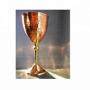 Gobelet en cuivre martelé avec design antique Gobelet à vin en cuivre Moscow Mule Mug Fabricant et fournisseur d'Inde - Product Image 6