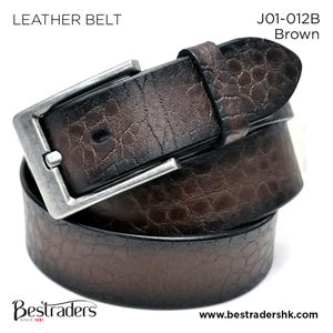 Vendita alla rinfusa personalizzabile Flay Non cucito singolo strato diviso grande pietra colore marrone <span class=keywords><strong>cintura</strong></span> in vera pelle da uomo - Product Image 2