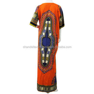Dashiki africano vestido de mujer Maxi vestido caftán largo Tribal Kaftan tamaño libre africana vestido Kaftan caftán larga Tops - Product Image 3