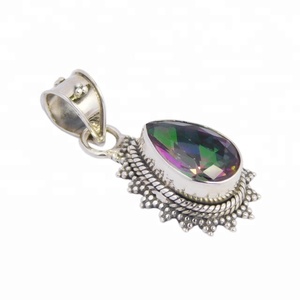 Venta al por mayor colgantes místicos de Plata de Ley 925 unisex joyería de aniversario personalizada con chapado en oro rodio exportadores directos - Product Image 2