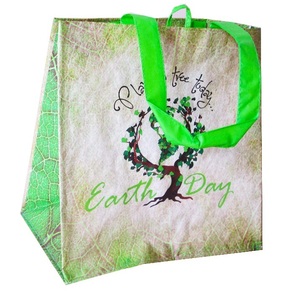 Sac à provisions réutilisable tissé en PP personnalisable écologique avec motif de dessin animé à la mode du Vietnam pour un usage quotidien - Product Image 1