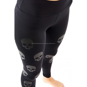 Legging en SILICONE noir, alexemax pôle danse, crâne pour pôle - Product Image 4
