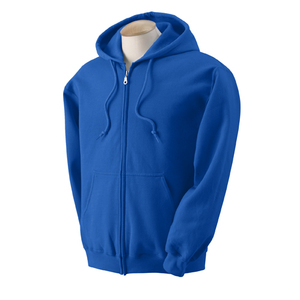 เสื้อฮู้ดสีน้ำเงินสำหรับผู้ชายเสื้อฮู้ดปักลายโลโก้ดีไซน์แบบรูดซิปแฟชั่นผ้าฟลีซปรับแต่งได้สำหรับฤดูหนาว2025 - Product Image 2