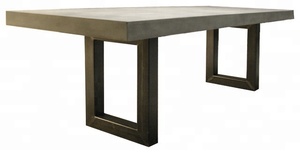 Meubles légers en béton table d'extérieur pour jardin maison déco en fibre de ciment ensemble de table de jardin d'extérieur table de foyer - Product Image 4