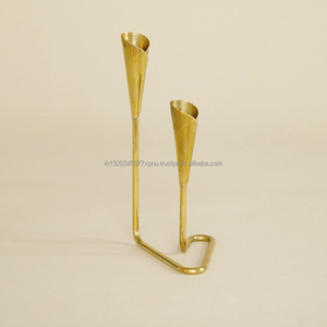 Gold <b>Pillar</b> <b>Candle</b> Holder - Product Image 1