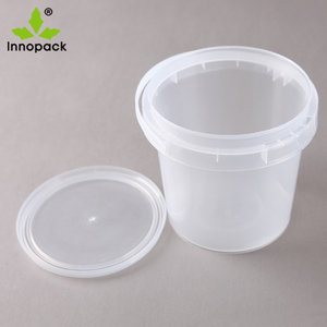 Cubo de Plástico Transparente de 500 ml con Asa y Tapa para Alimentos Enlatados - Product Image 6