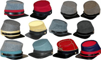 Gorras Kepis Reproducción Americana Hechas a Mano, Bordadas, Ecológicas, de Alta Calidad, 100% Lana, Ajustables