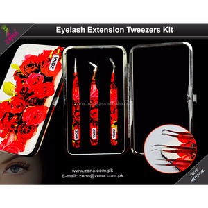 Kit d'extension de cils professionnel pince à épiler classique pince à épiler étui personnalisé or Plasma pince à cils - Product Image 4