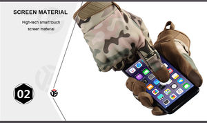 Guante de dedo completo para motocicleta, accesorio táctico resistente al agua con pantalla táctil, con logotipo personalizado, nuevo, precio al por mayor - Product Image 5