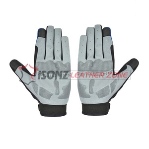 Guantes Mecánicos Azules Personalizados, Guantes de Impacto, Guantes de Trabajo Antideslizantes, Guantes Tácticos para Mecánicos, Guantes de Cuero Sintético de Dedo Completo de 3 mm - Product Image 2