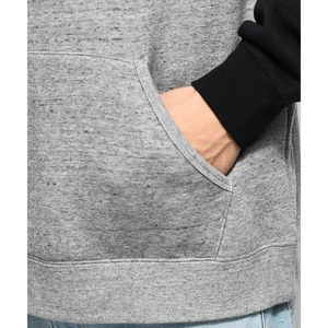 Personnalisé Brodé 100% Coton KFH37 Tricoté Polaire Pull Sweat Solide Streetwear Grande Taille Veste Noire pour Hommes - Product Image 4