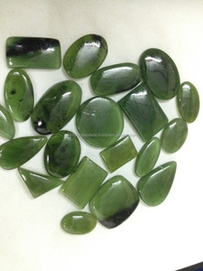 หินอัญมณีทรงโค้งสีเขียวธรรมชาติรูปทรงผสม - Product Image 3