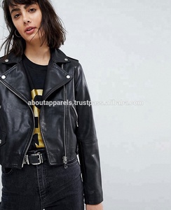 Vestes en daim à la mode occidentale européenne, veste en cuir de mouton et d'agneau véritable à la mode - Product Image 3