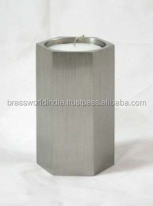 Blue Adult American Style Metal <b>Tealight</b> Cremation Urn by Brassworld India - Product Image 5