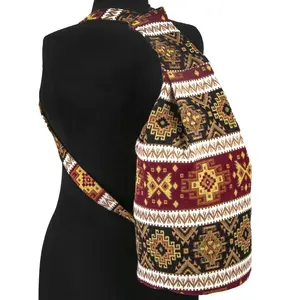 Kilim Patterned Hippie Style Shoulder and Backpack Bag With Colourful fabric From TURKEY