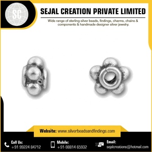 Cuentas de Plata de Ley 925 de alta calidad para pendientes y joyería, cuentas sueltas hechas de metal de primera calidad, suministro OEM - Product Image 6