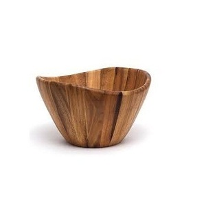 Bol en bois de conception de luxe pour fruits et dîner, utilisation de la vaisselle et poli à la main pour une taille personnalisée, meilleur prix - Product Image 1