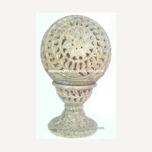 Handmade Decorative Soapstone <b>Candle</b> Stand In Round Shape In Very Lowest Price - Product Image 1
