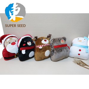 2019 Niedliche 2 n 1 Decke mit Weihnachts mann Weihnachts mann Decke mit Kissen - Product Image 6