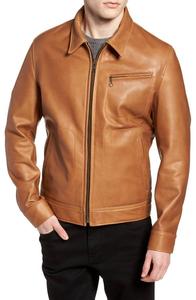 Abrigo de motorista de cuero genuino de suministro de fábrica, chaquetas de moda de invierno de varios tamaños para hombres, chaqueta de bombardero de talla grande, ropa - Product Image 3