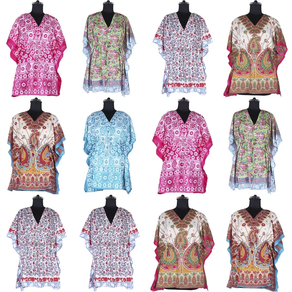New Design 2023 Dress For Girls/ Ladies Pure Silk Design Short Kaftan From Jaipur India Wholesale