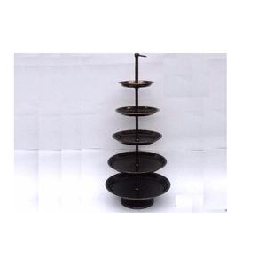Présentoir à gâteaux rond en Aluminium marbré, cinq niveaux, pour fête de mariage, anniversaire, décor de fête - Product Image 2