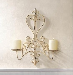 Antique Iron <b>Wall</b> <b>Sconce</b> Candle Holder Bronze Gold Silver Finish Handmade Metal Decorative <b>Light</b> Fixture OEM Hotel Home Decor - Product Image 2