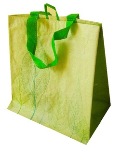 Bolsa de mano tejida personalizada de 100% PP con asa reutilizable Bolsas de compras ecológicas - Product Image 2