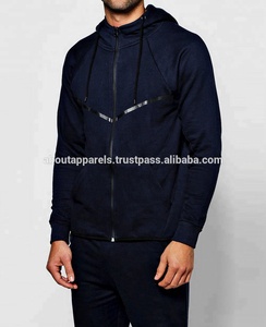 Chándal unisex de talla grande de algodón polar, transpirable, a prueba de viento, dobladillo, chándal de gimnasio personalizado con capucha, logotipo estampado de invierno - Product Image 4