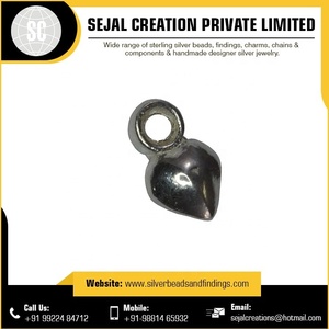 Charm ancre en argent sterling 925 de style vintage personnalisable durable et élégant pour la fabrication de bijoux - Product Image 2