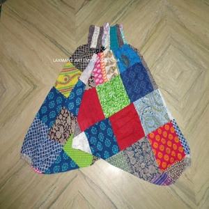 Cotton Patchwork Pajama <b>Harem</b> <b>Pants</b> Breathable Summer Casual Print Style - Product Image 3