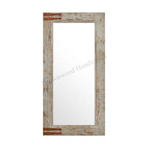 Élégant Rectangulaire Rustique MDF Bois Tenture Murale Grand Dressing Miroir Cadre pour Chambre Salle De Bains De Luxe Décor À La Maison Commerce En Vrac - Product Image 1