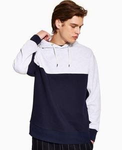 Sweat à capuche en coton et polaire, pour hommes, vêtements chinois, personnalisés, manches blocs, impression, vente en gros, - Product Image 2